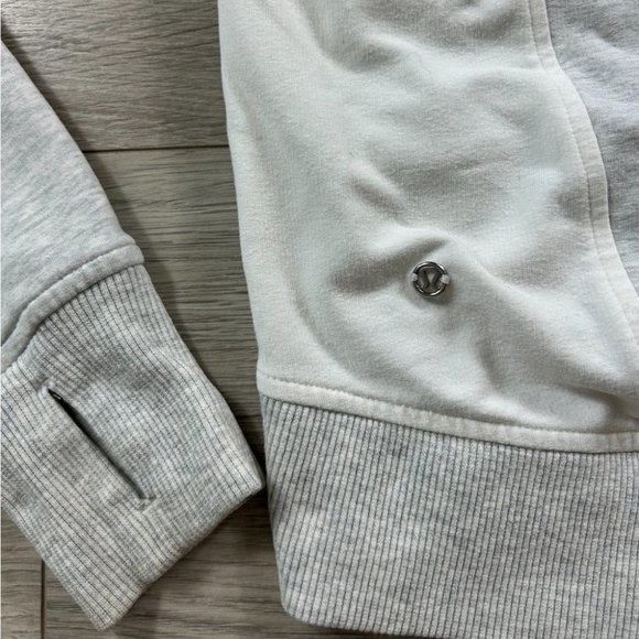 Lululemon On The Double Pullover Sweater Heathered White / Heathered White - Picture 8 of 16